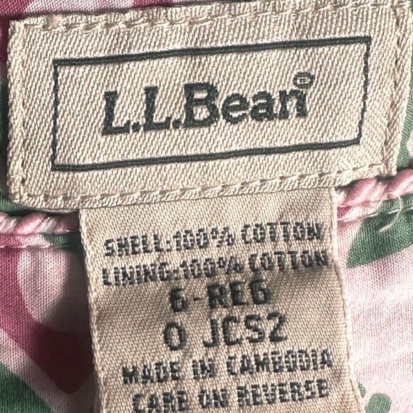 L.L. Bean Vintage Pink and Green Lobster Crab Skirt Size 6 📦 - Picture 3 of 7